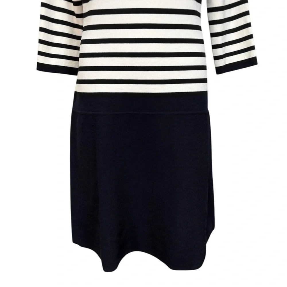 Kate Spade Sleeve Striped Scuba Dress Size Large
